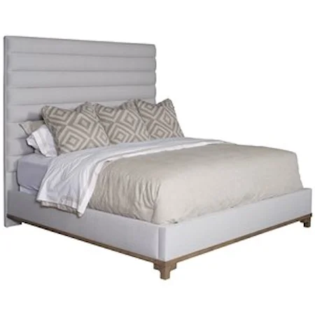 Kelsey King Platform Bed with Chanel Upholstered Headboard